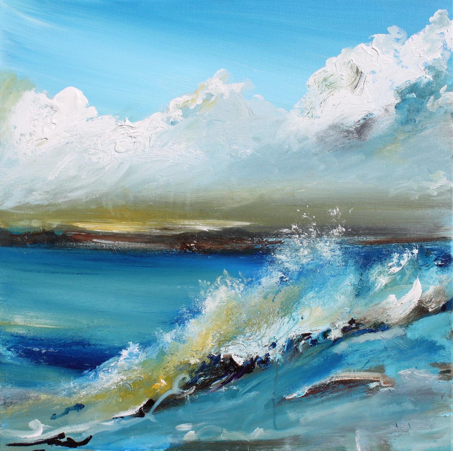 'Surging Wave' by artist Rosanne Barr